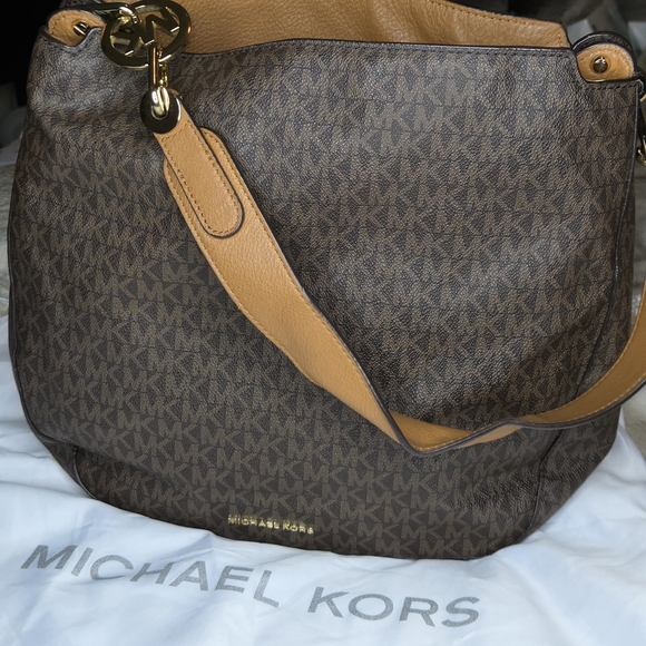 Michael Kors Handbags - Michael Kors Fulton Brown and Tan Women's Bag